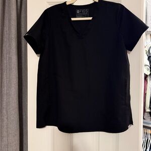 Figs Women's Maternity Black Short Sleeve Top